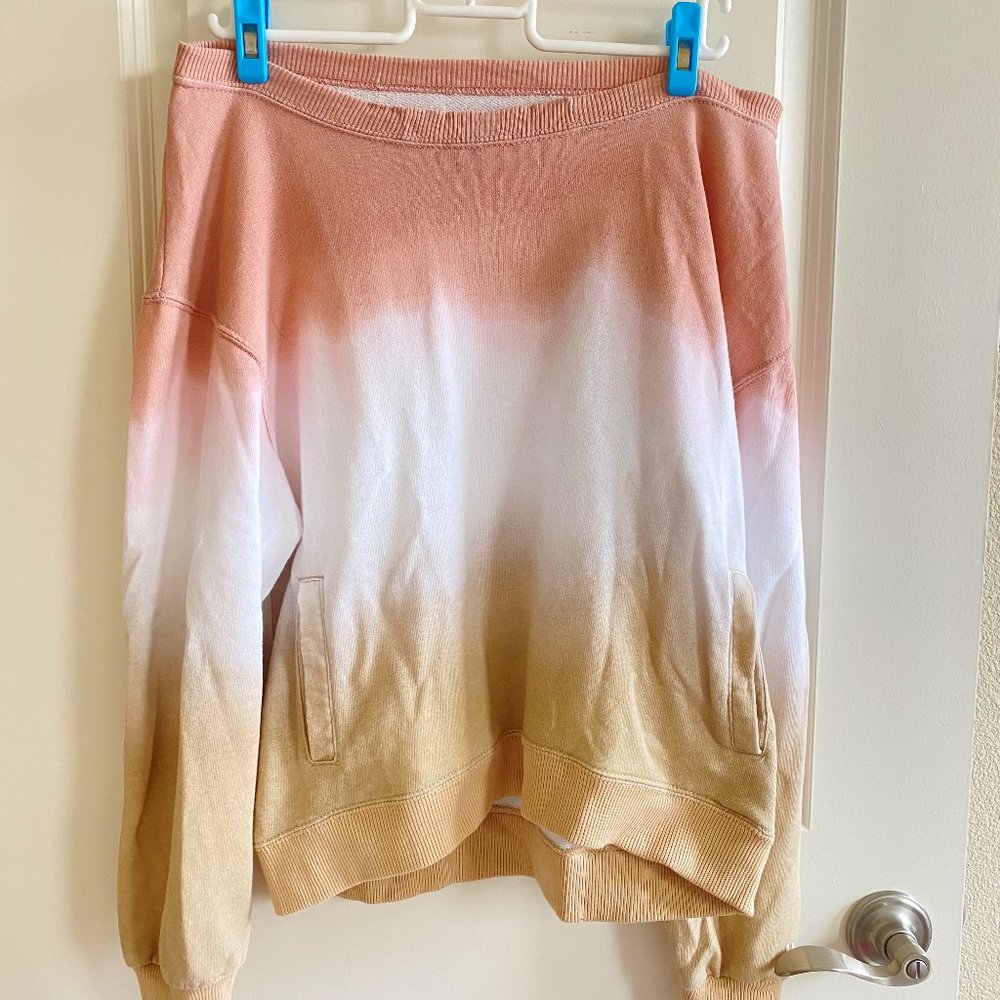 Hollister Oversized Off-Shoulder Long-Sleeve Top